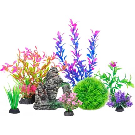Vibrant Artificial Aquarium Plant Set