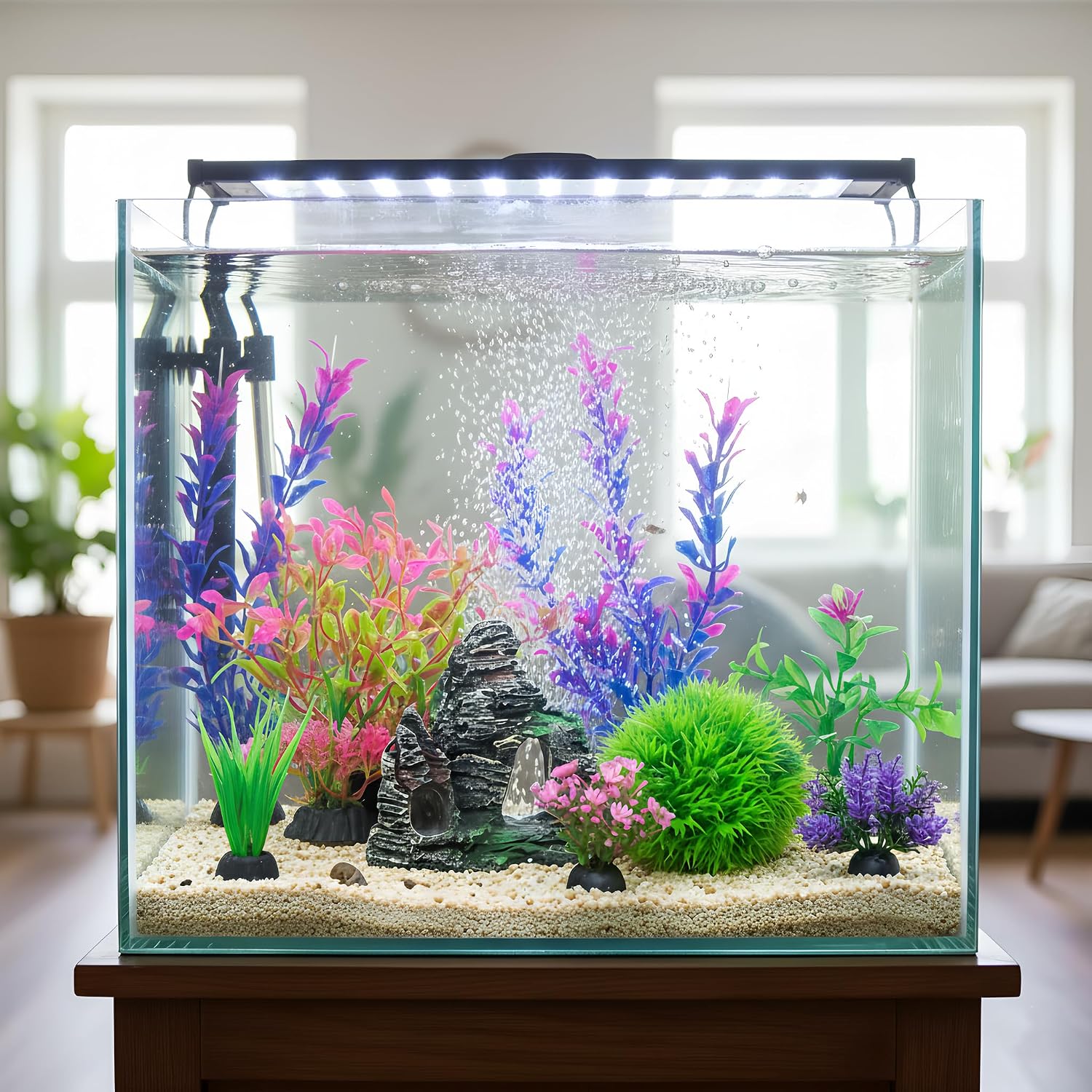 Vibrant Artificial Aquarium Plant Set - Hình 2