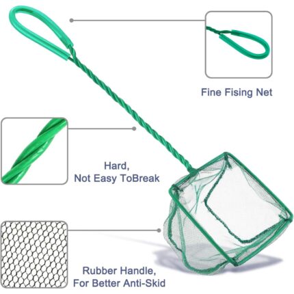 Green Aquarium Fish Net - Hình 2